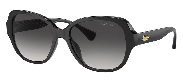 Ralph Lauren RA 5316U 61578G Round Plastic Black Sunglasses with Grey Gradient Lens