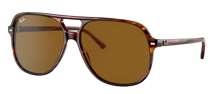 Ray-Ban RB 2198 954/33 Square Plastic Havana Sunglasses with Brown Lens