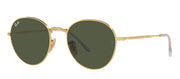 Ray-Ban RB 3582 001/31 Phantos Metal Gold Sunglasses with Green Lens