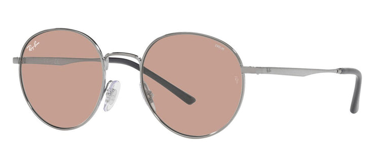 Ray-Ban RB 3681 9227Q4 Phantos Metal Gunmetal Sunglasses with Brown Photochromic Lens