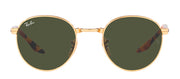 Ray-Ban RB 3691 001/31 Phantos Metal Arista Sunglasses with Green Lens