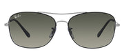 Ray-Ban RB 3799 914471 Pillow Metal Silver Sunglasses with Grey Gradient Lens