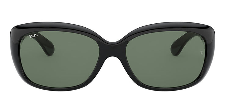 Ray-Ban RB 4101F 601/71 Round Nylon Black Sunglasses with Green Lens