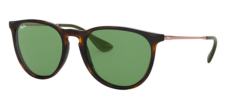 Ray-Ban RB 4171 6393/2 Pilot Plastic Havana Sunglasses with Green Lens