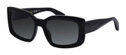 Rag & Bone RNB 1076/S 807 Square Plastic Black Sunglasses with Grey Gradient Lens