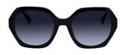 Rag & Bone RNB 1078/S 807 Geometric Plastic Black Sunglasses with Grey Gradient Lens