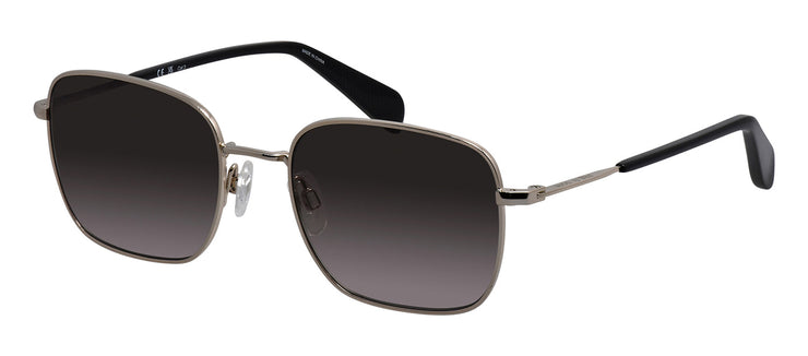 Rag & Bone RNB 5049/G/S J5G Square Stainless Steel Gold Sunglasses with Brown Gradient Lens