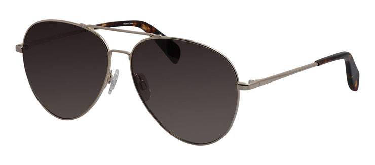 Rag & Bone RNB 5052/G/S 06J Aviator Stainless Steel Gold Havana Sunglasses with Brown Gradient Lens