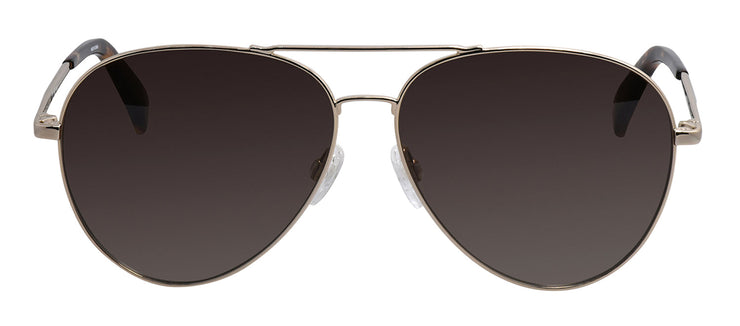 Rag & Bone RNB 5052/G/S 06J Aviator Stainless Steel Gold Havana Sunglasses with Brown Gradient Lens