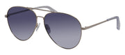 Rag & Bone RNB 5052/G/S J5G Aviator Stainless Steel Gold Sunglasses with Grey Solid Color Lens