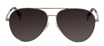 Rag & Bone RNB 5052/G/S 06J Aviator Stainless Steel Gold Havana Sunglasses with Brown Gradient Lens