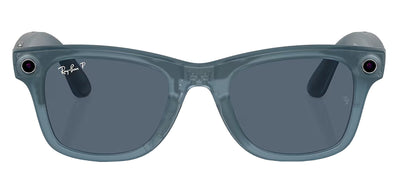 Ray-Ban META RW 4006 67552V Wayfarer Plastic Blue Sunglasses with Blue Polarized Lens
