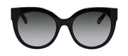 Salvatore Ferragamo SF 1031S 001 Cat Eye Plastic Black Sunglasses with Grey Lens