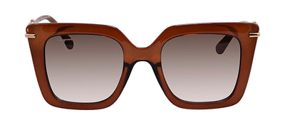 Salvatore Ferragamo SF 1041S 232 Butterfly Plastic Brown Sunglasses with Brown Gradient Lens