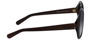 Salvatore Ferragamo SF 1067S 210 Round Plastic Brown Sunglasses with Grey Gradient Lens