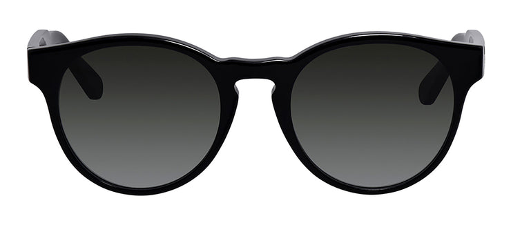 Salvatore Ferragamo SF 1068S 001 Round Plastic Black Sunglasses with Grey Gradient Lens