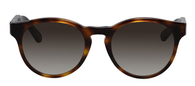 Salvatore Ferragamo SF 1068S 240 Round Plastic Tortoise Sunglasses with Brown Gradient Lens