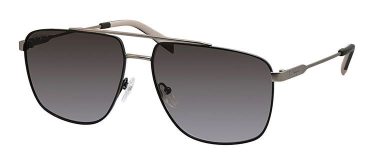Salvatore Ferragamo SF 239S 758 Navigator Metal Gold Sunglasses with Grey Gradient Lens