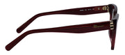 Salvatore Ferragamo SF 2893 604 Cat Eye Plastic Red Eyeglasses with Logo Stamped Demo Lenses