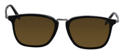 Salvatore Ferragamo SF 910S 001 Square Plastic Black Sunglasses with Brown Lens