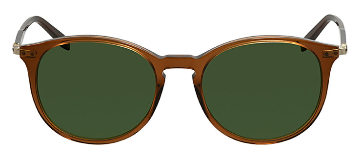 Salvatore Ferragamo SF 911S 210 Round Plastic Light Brown Sunglasses with Green Lens