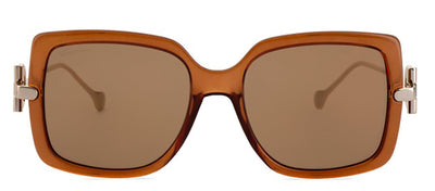 Salvatore Ferragamo SF 913S 210 Square Plastic Brown Sunglasses with Brown Lens