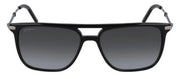 Salvatore Ferragamo SF 966S 001 Square Plastic Black Sunglasses with Grey Gradient Lens