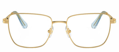 Swarovski SK 1003 4021 Rectangle Metal Gold Eyeglasses with Logo Stamped Demo Lenses