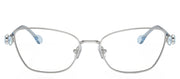 Swarovski SK 1006 4020 Pillow Metal Silver Eyeglasses with Logo Stamped Demo Lenses