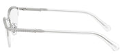 Swarovski SK 1026 4001 Oval Metal Silver Eyeglasses with Logo Stamped Demo Lenses