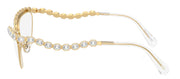 Swarovski SK 1030 4004 Cat-Eye Metal Gold Eyeglasses with Logo Stamped Demo Lenses