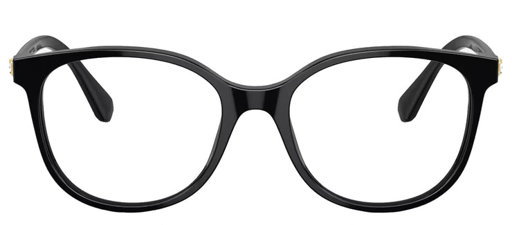 Swarovski SK 2002 1001 Round Plastic Black Eyeglasses with Logo Stamped Demo Lenses