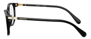 Swarovski SK 2002 1001 Round Plastic Black Eyeglasses with Logo Stamped Demo Lenses