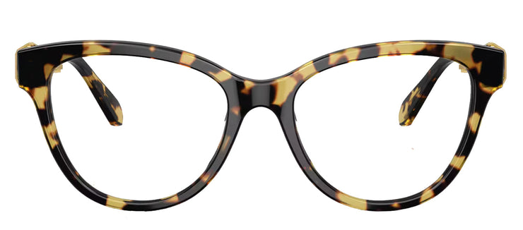 Swarovski SK 2004 1009 Cat-Eye Plastic Havana Eyeglasses with Logo Stamped Demo Lenses