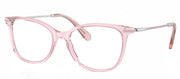 Swarovski SK 2010 3001 Square Metal Pink Eyeglasses with Logo Stamped Demo Lenses