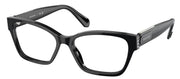 Swarovski SK 2013 1010 Rectangle Plastic Black Eyeglasses with Logo Stamped Demo Lenses