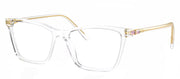 Swarovski SK 2015 1027 Rectangle Plastic Clear Eyeglasses with Logo Stamped Demo Lenses