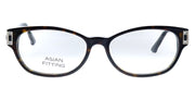 Swarovski SK 4111 052 Square Plastic Havana Eyeglasses with Logo Stamped Demo Lenses