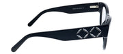 Swarovski SK 5214 001 Cat-eye Plastic Black Eyeglasses with Logo Stamped Demo Lenses