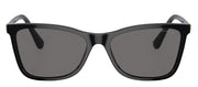 Swarovski SK 6004 100181 Rectangle Plastic Black Sunglasses with Grey Polarized Lens