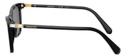 Swarovski SK 6004 100181 Rectangle Plastic Black Sunglasses with Grey Polarized Lens