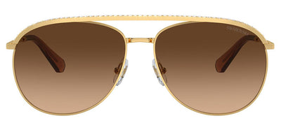 Swarovski SK 7005 400474 Pilot Metal Gold Sunglasses with Brown Gradient Lens
