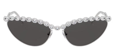 Swarovski SK 7030 400187 Cat-Eye Metal Silver Sunglasses with Grey Lens