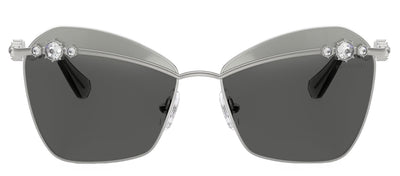 Swarovski SK 7040 4001AL Butterfly Metal Silver Sunglasses with Grey Lens