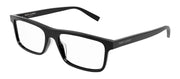 Saint Laurent SL 483 001 Rectangle Acetate Black Eyeglasses with Transparent Demo Lens