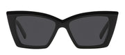 Saint Laurent SL 657 001 Cat-Eye Plastic Black Sunglasses with Grey Lens