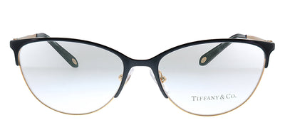 Tiffany & Co. TF 1127 6122 Cat-Eye Metal Black Eyeglasses with Logo Stamped Demo Lenses