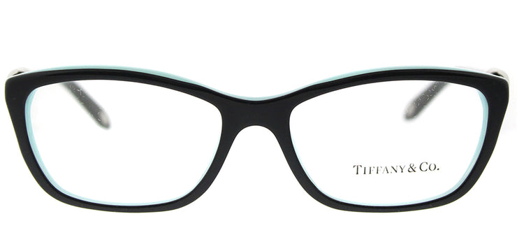 Tiffany & Co. TF 2074 8055 Cat-Eye Plastic Havana Eyeglasses with Logo Stamped Demo Lenses