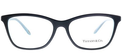 Tiffany & Co. TF 2116B 8193 Square Plastic Black Eyeglasses with Logo Stamped Demo Lenses