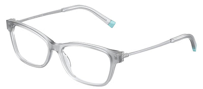 Tiffany & Co. TF 2204F 8267 Rectangle Plastic Grey Eyeglasses with Logo Stamped Demo Lenses